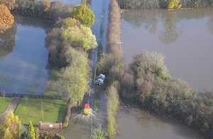 Flood pump in Sour Lane, South Yorkshire