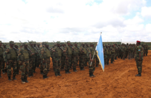 Somali National Army soldiers in the course