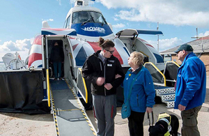 HoverCare ambassadors with a passenger