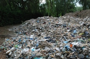 illegal waste site
