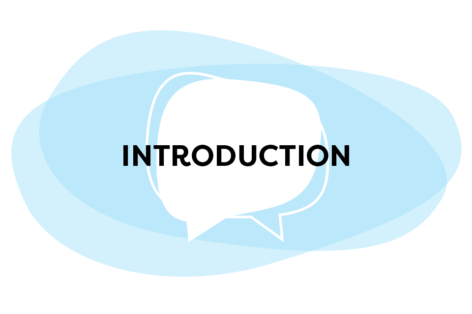 Introduction Speech Bubble Graphic