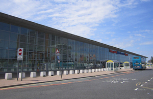 Exterior view of the terminal at Liverpool John Lennon airport