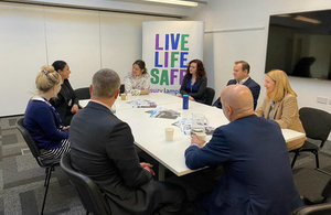 Minister for Safeguarding and Vulnerability, Victoria Atkins, at the Suzy Lamplugh Trust.