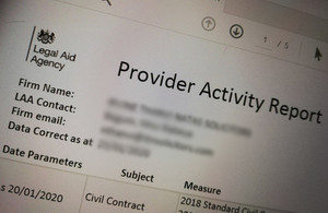 Image of provider activity report