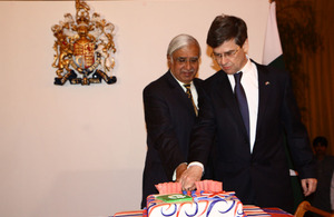 Cake cutting ceremony