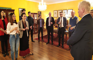 Chevening alumni networking event at the British Ambassador's residence in Ashgabat