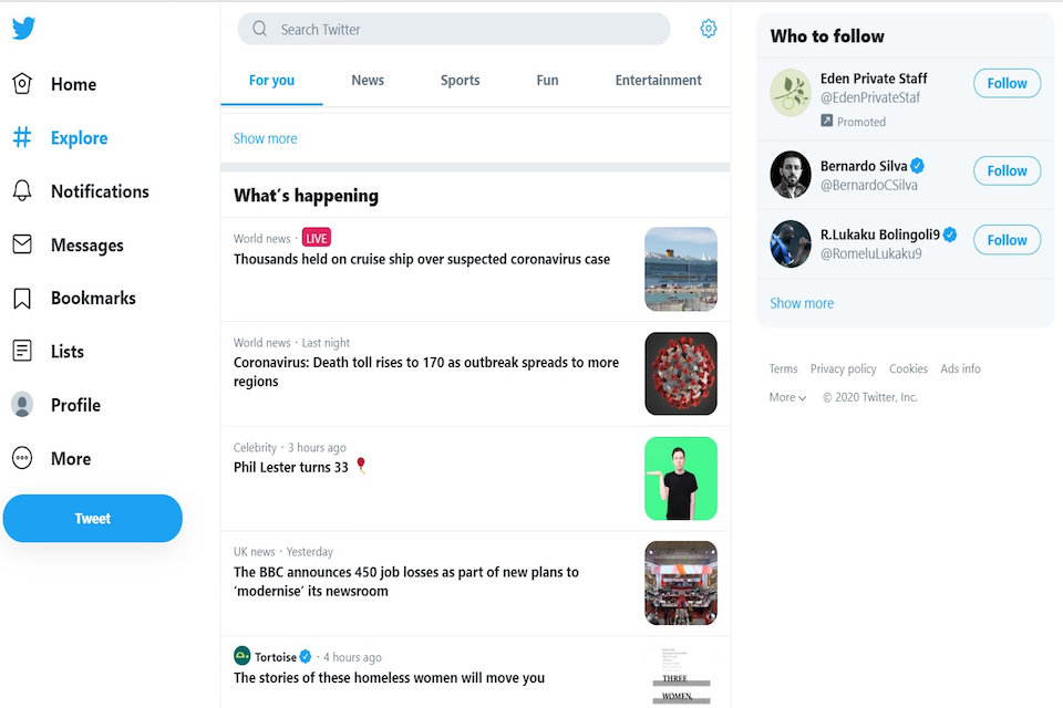 Twitter screenshot