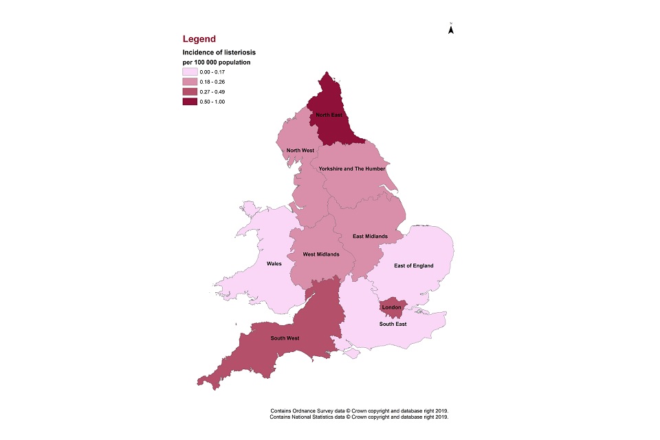 Listeriosis In England And Wales Summary For 2018 Gov Uk