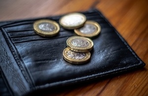 Coins and purse