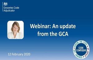 An update from the GCA delivered online on 12 February 2020