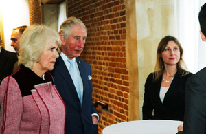 The Prince of Wales and Duchess of Cornwall visit the Cabinet Office