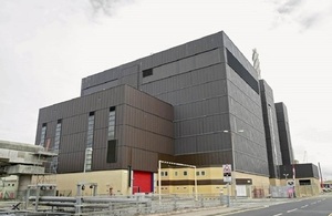 An image of the Returns Export Facility on the Sellafield site