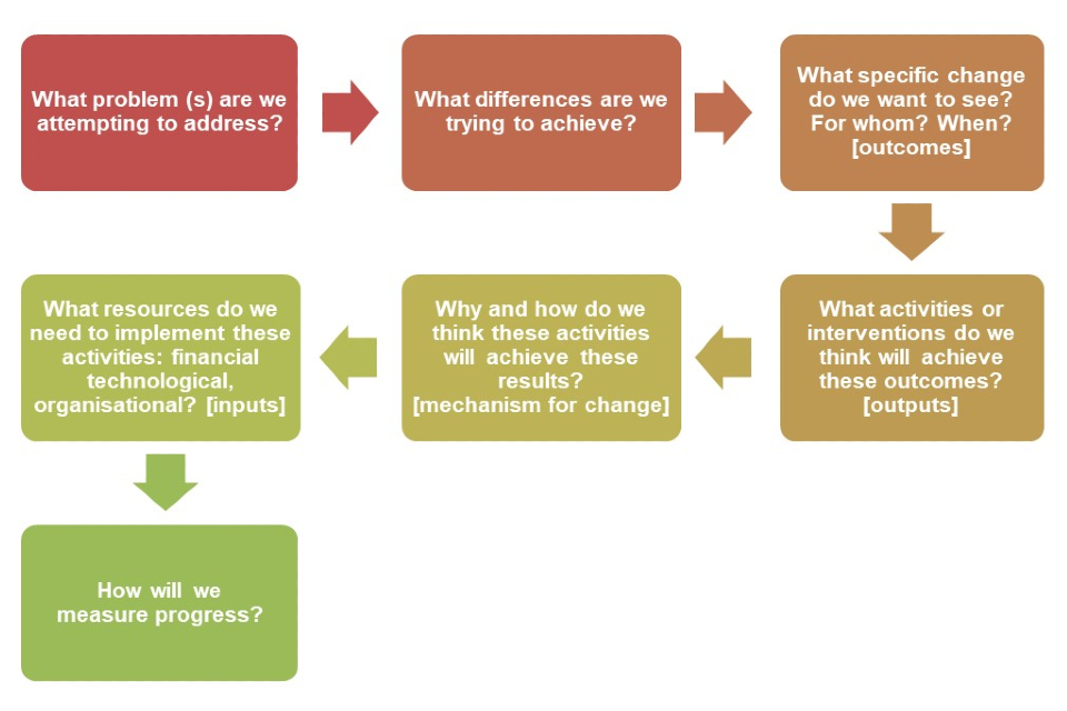 Figure 2 Process for developing a logic model
