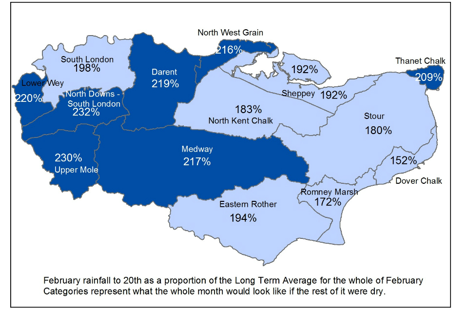 South London Groundwater Situation 24 February 2020 Gov Uk