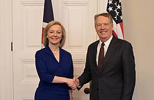 International Trade Secretary Liz Truss and US Trade Representative Robert Lighthizer