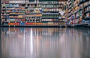 Supermarket shelves f