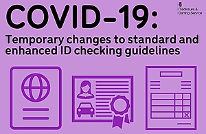 Graphic showing various icons of ID documents.