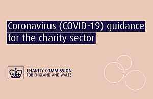 Text saying 'Coronavirus (COVID-19) guidance for the charity sector'.