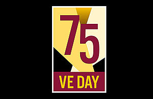 VE Day 75 logo.