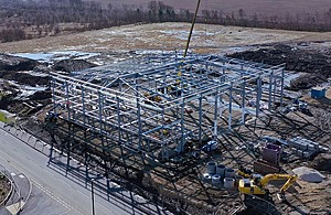 Construction site at UKAEA Yorkshire, March 2020 (courtesy Harworth Group)
