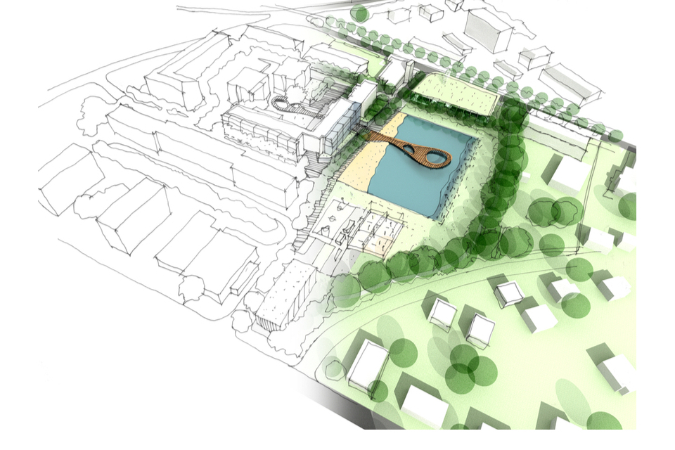 Illustration of an idea and implementation of urban design
