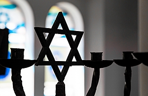 Star of David design inside a synagogue
