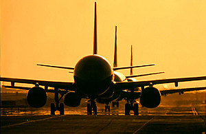 Image of multiple planes on the ground.