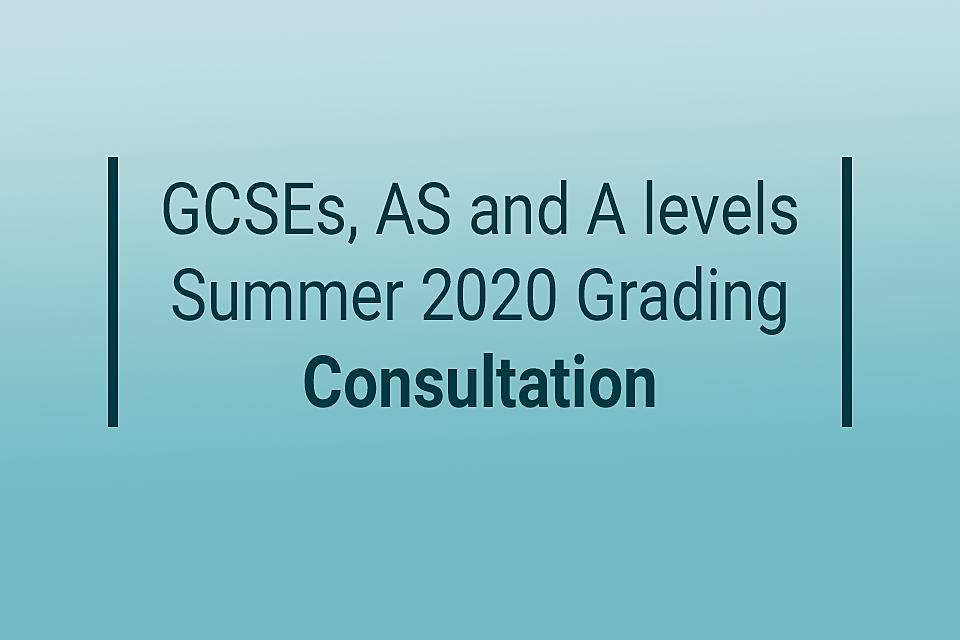 Ofqual Seeks Views On Gcse And A Level Grading Proposals For Gov Uk