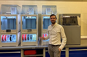 Mark Taylor Product Development Manager, at the Sellafield 3-D printing hub