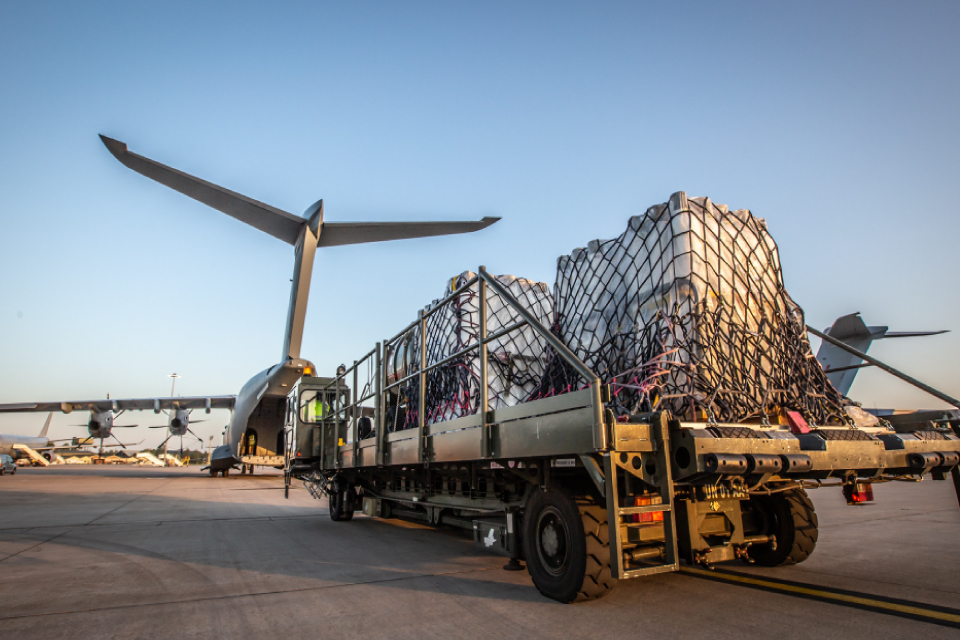 A NOX Tank is unloaded.