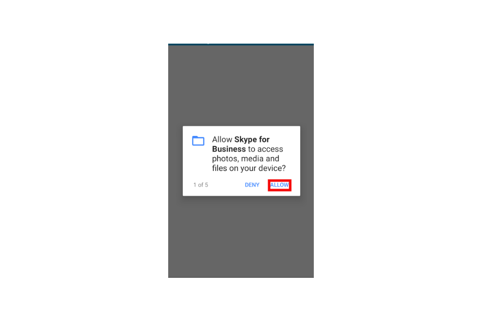 image shows an access request pop-up