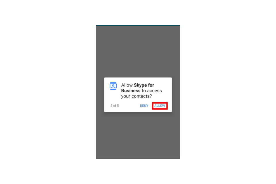 image shows an access request pop-up