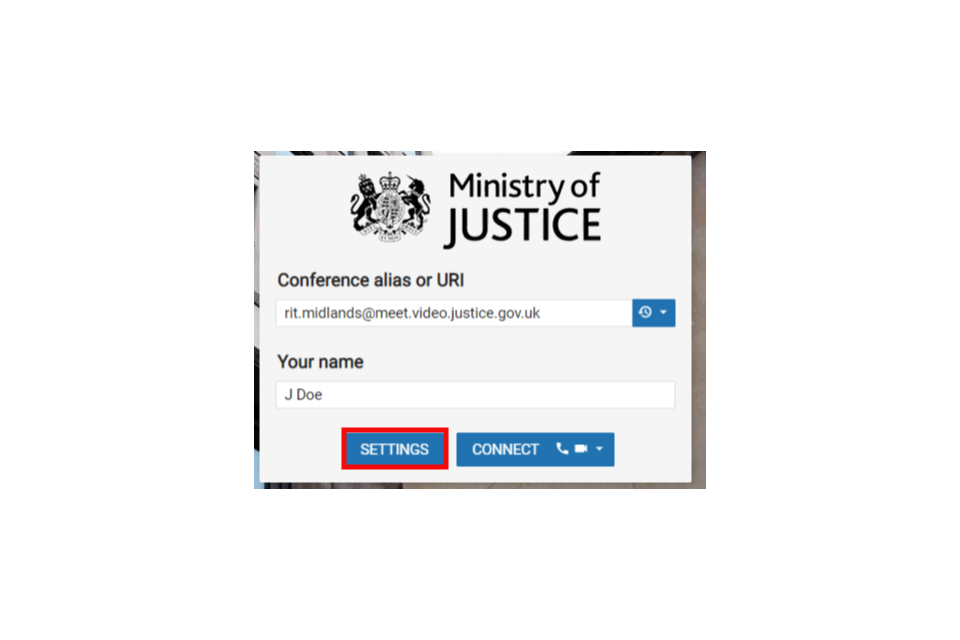 image shows the CVP settings button highlighted in red