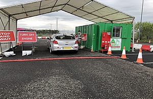 Glasgow airport testing site