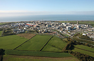 Aerial image of the Sellafield site in West Cumbria