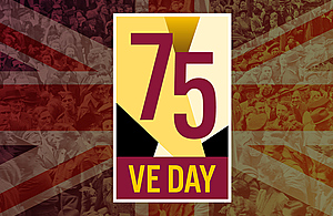 VE Day 75 logo
