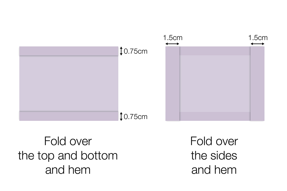 How to fold face covering