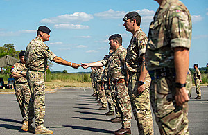 Image is from the ceremony on June 1st where 13th Signals Regiment was officially stood up
