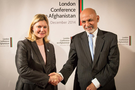 International Development Secretary Justine Greening meets Afghan President Ashraf Ghani. Picture: Simon Davis/DFID