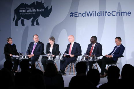 Illegal Wildlife Trade conference session on 12 October 2018