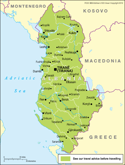 gov uk travel albania