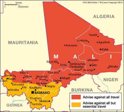 us travel advisory mali