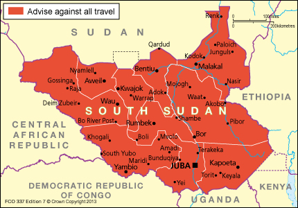 south sudan travel gov