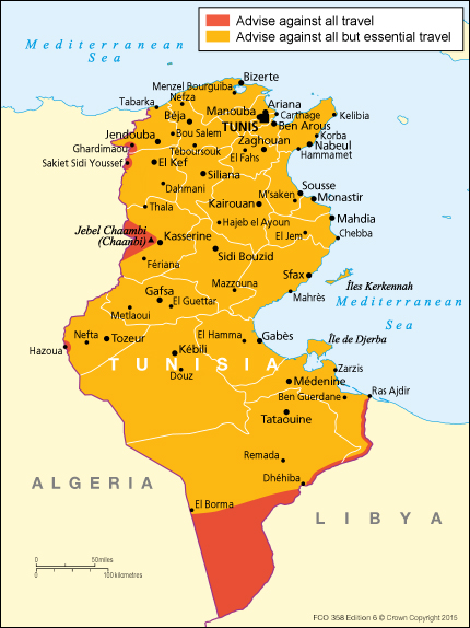 travel advisory tunisia