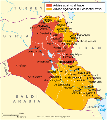 dfat travel advice iraq