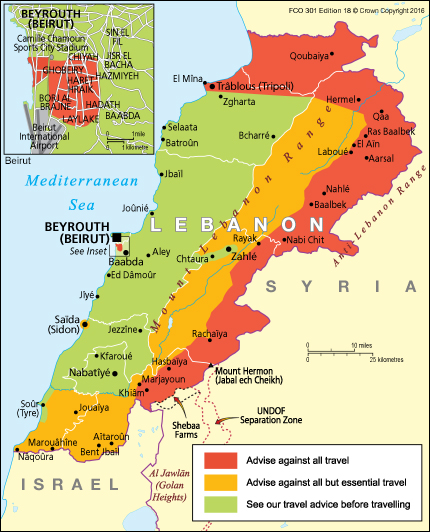 gov travel lebanon