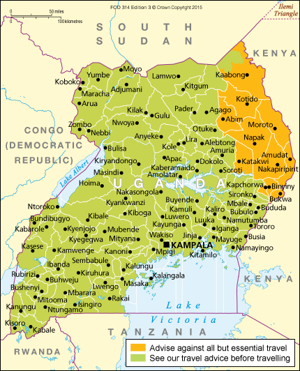 travel advice uganda uk