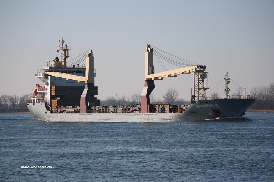 Photograph of general cargo vessel Johanna C (photo: Marc Piché, shipspotting.com)