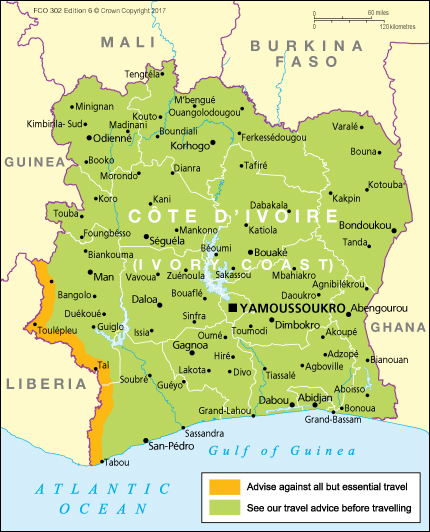 travel d'ivoire cote warning d'Ivoire  GOV.UK travel advice  Côte