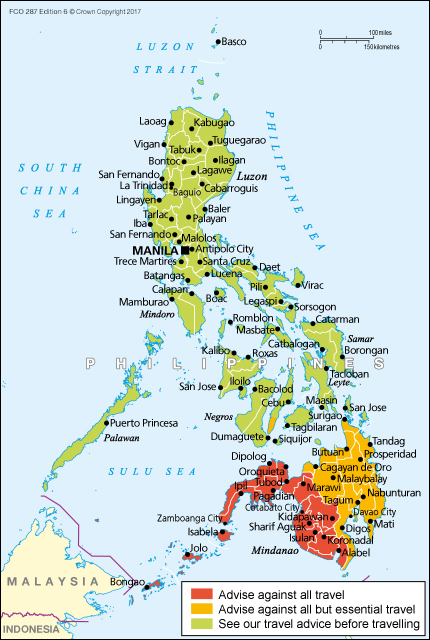 uk gov travel to philippines